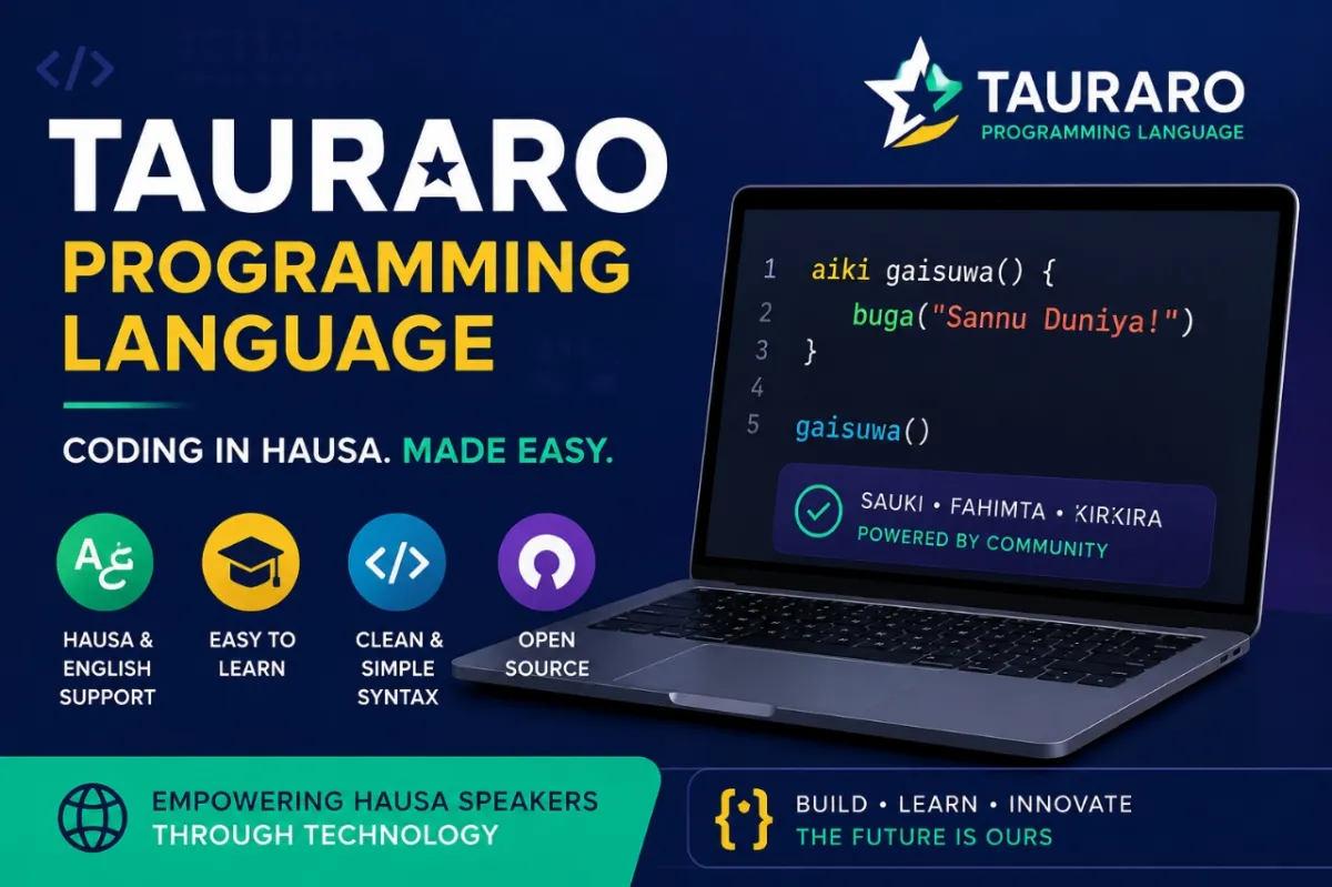Tauraro Programming Language: Bringing Coding Closer to Hausa Speakers