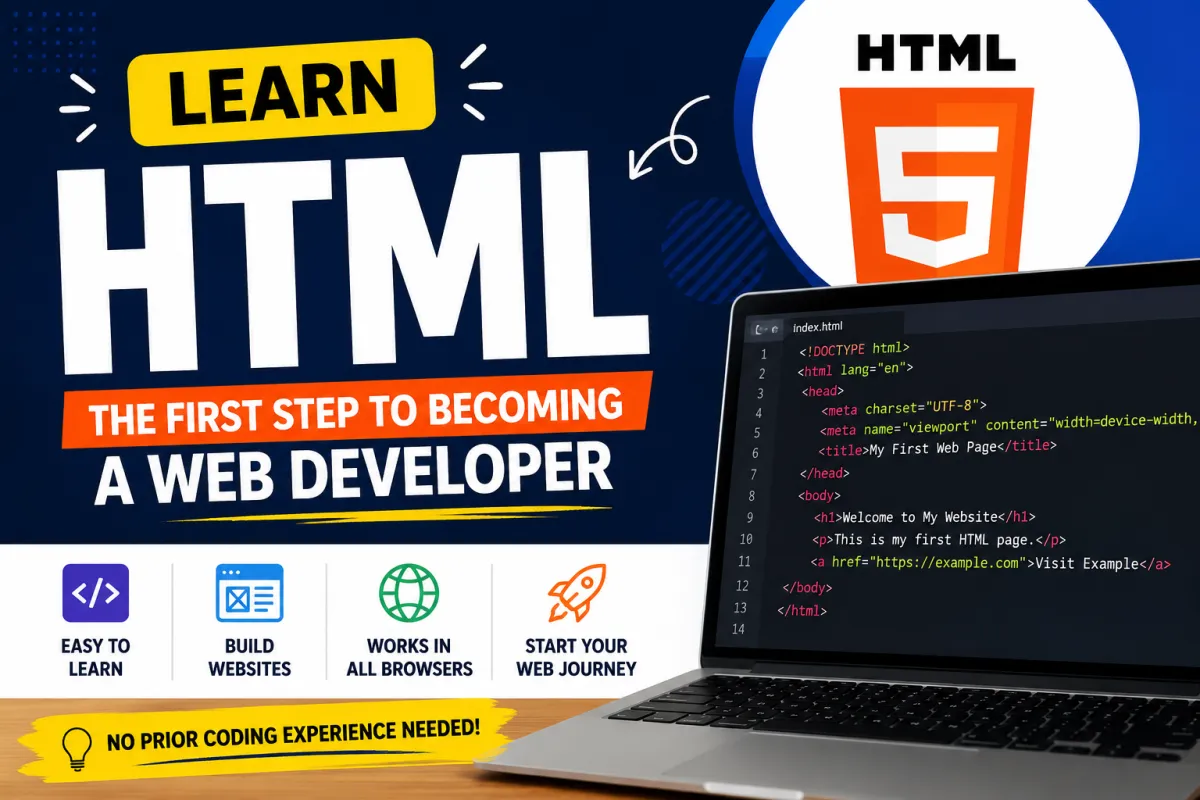 Learn HTML: The First Step to Becoming a Web Developer