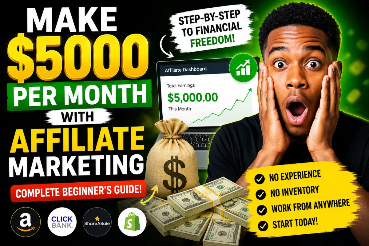 How to Make $5000 Per Month with Affiliate Marketing: A Complete Beginner's Guide