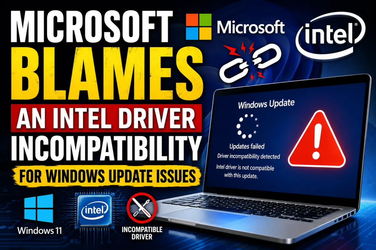 Microsoft Blames an Intel Driver Incompatibility Causing Windows Update Problems