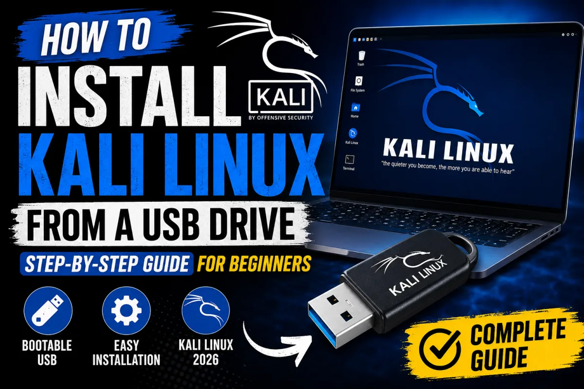 How to Install Kali Linux from a USB Drive: Complete Step-by-Step Guide for Beginners (2026)